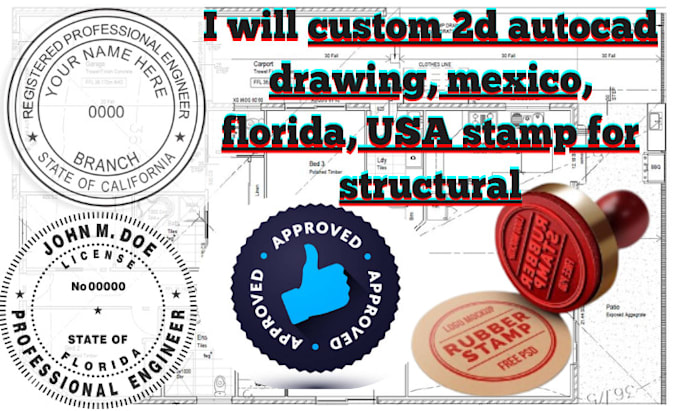 Bestseller - stamp architectural drawing, florida, USA solar stamp, structural design