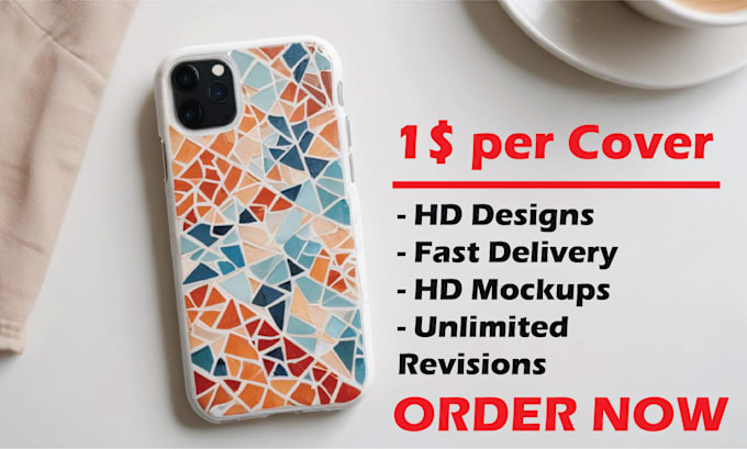 Gig Preview - Design perfect phone case, mobile cover,pattern design