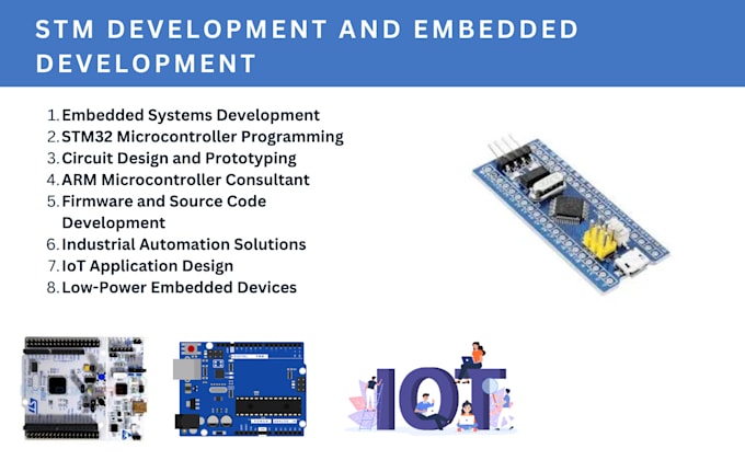 Gig Preview - Design stm32 microcontroller systems, embedded firmware, and circuit boar