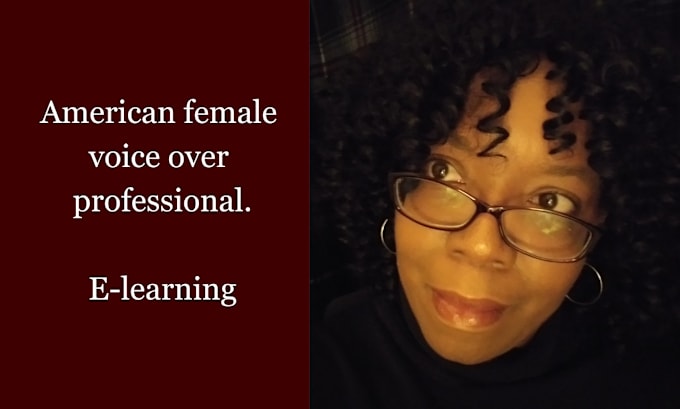 Gig Preview - Record a professional american female elearning voice over