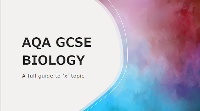 Gig Preview - Tutor aqa biology and chemistry at gcse level