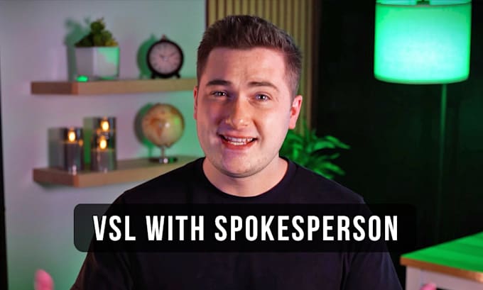 Gig Preview - Create a vsl video sales letter with american spokesperson