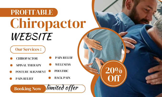 Bestseller - design chiropractor pediatric pain relief spinal therapy shopify store website