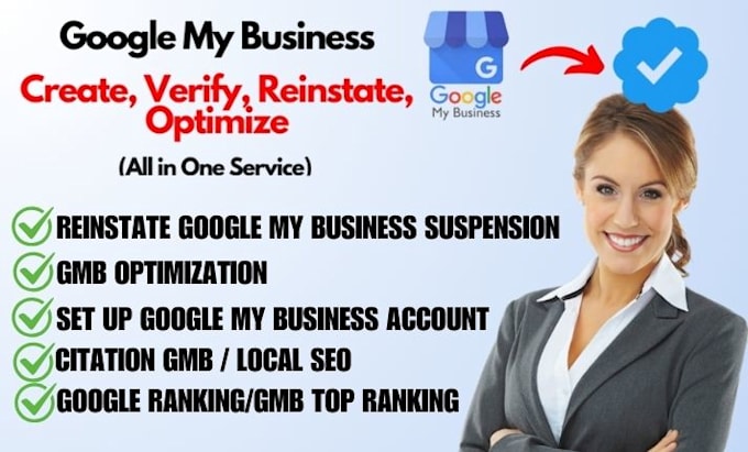 Gig Preview - Fix reinstate suspended google my business profile setup verified gmb listing