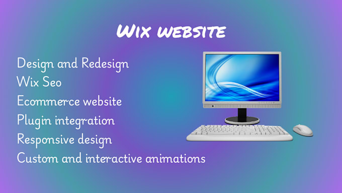 Gig Preview - Design wix website or redesign wix, wix ecommerce store, figma to wix clone wix