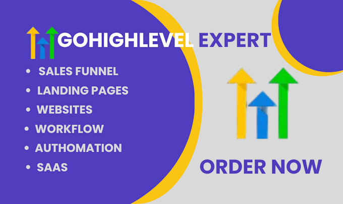 Gig Preview - Build your gohighlevel website, go high level sales funnel, ghl email automation