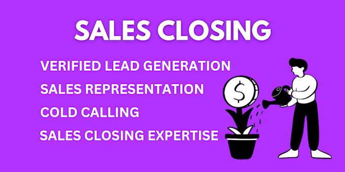 Gig Preview - Sales closer sales representative qualified leads appointment setting for sales