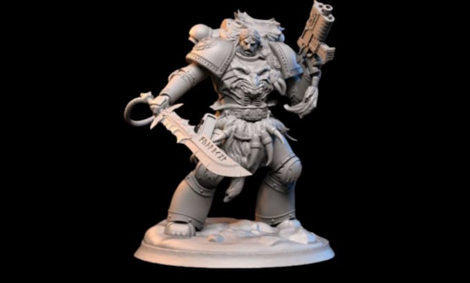 Gig Preview - Sculpt 3d miniature, warhammer 40k, 3d model, dnd, action figure for 3d printing