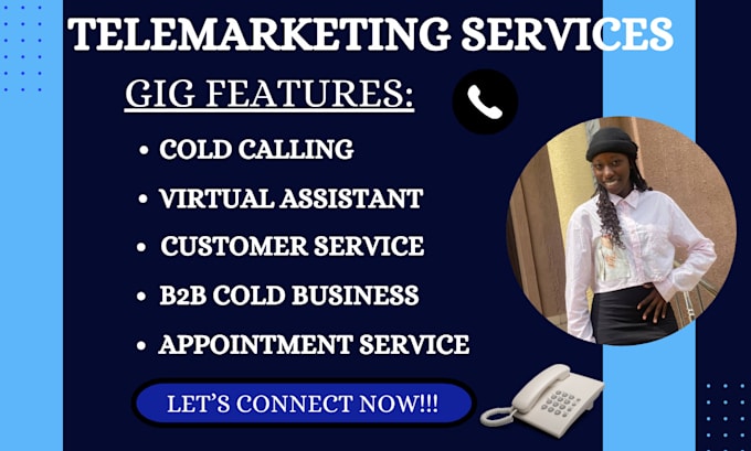 Gig Preview - Do b2b cold calling, telemarketing, real estate appointment setting