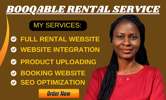 Gig Preview - Do customized booqable rental service booqable website design and redesign, SEO