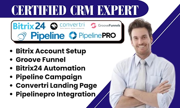 Gig Preview - Setup convertri fg funnels pipelinepro kvcore bitrix24 pipedrive email campaign