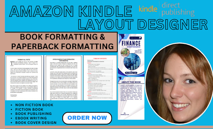 Gig Preview - Do paperback book cover formatting book design for amazon KDP ebook and print