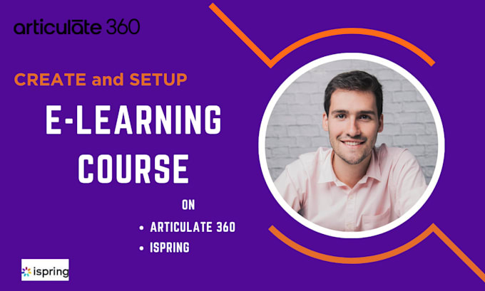 Gig Preview - Create and set up an e learning course on articulate 360 storyline, ispring