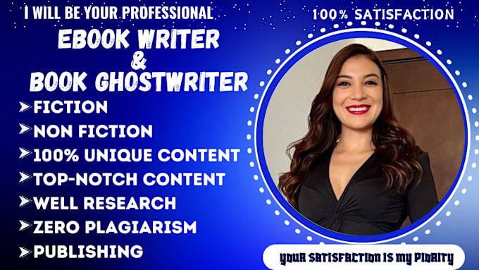 Gig Preview - Be your book and ebook ghostwriter, book writer, romance ghostwriter, book edit