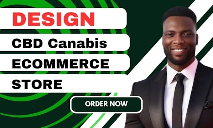 Gig Preview - Design cbd cannabis shopify store cbd website medical marijuana hemp