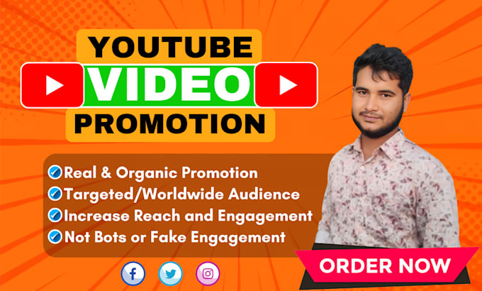 Bestseller - do organic youtube video promotion to maximize reach