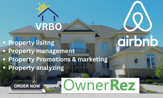 Gig Preview - List property on airbnb vrbo lodify ownerrez airbnb marketing vrbo promotion