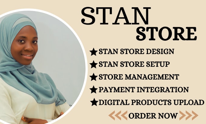 Gig Preview - Set up stan store products upload, stan store design, stan store instagram