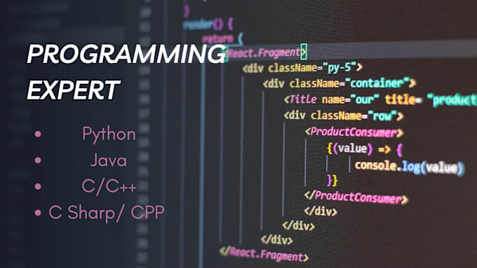 Gig Preview - Do python java, c, and cpp programming for code development projects