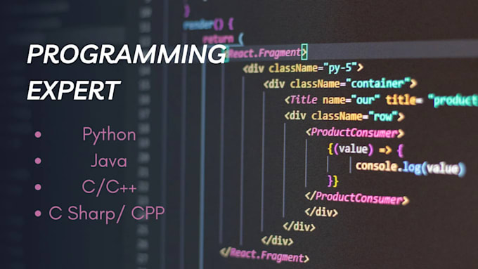 Gig Preview - Do any programming task in c csharp cpp java python javascript rust