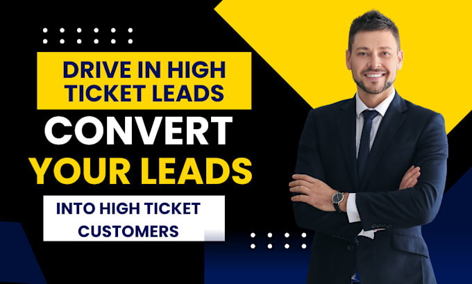 Gig Preview - Be your high ticket sales closer b2b sales lead pipeline sales representative