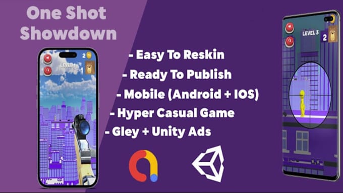 Gig Preview - Reskin your unity games and publish on google playstore