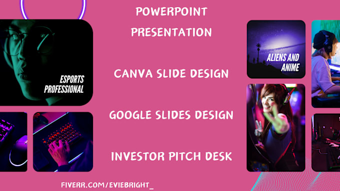 Gig Preview - Do powerpoint presentation redesign, canva slides design, google slides, keynote