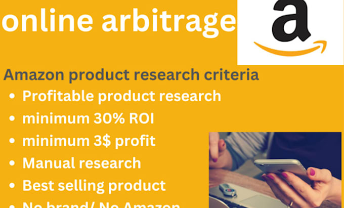 Gig Preview - Find amazon online arbitrage product research for you