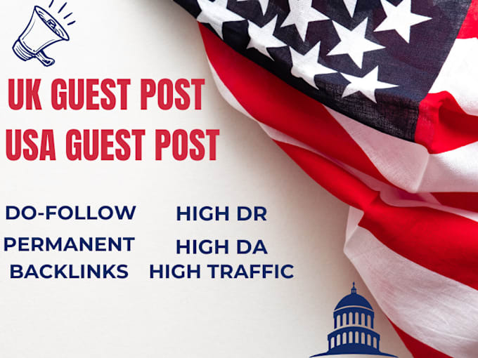 Gig Preview - Publish UK, USA guest post on high quality blog,  dofollow authority backlinks