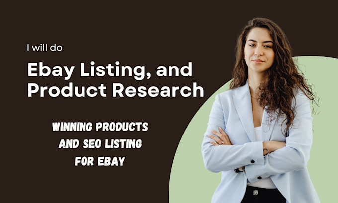 Gig Preview - Ebay lister ebay seo listing, winning product research