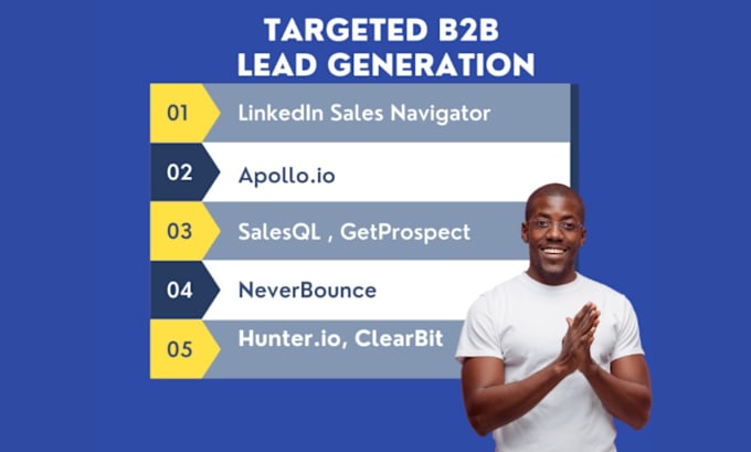 Gig Preview - Do b2b lead generation and find valid emails from linkedin