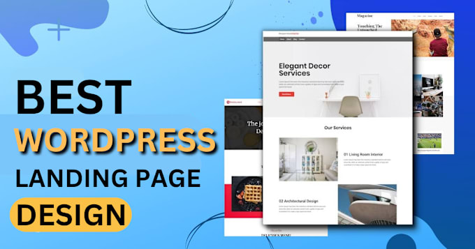 Gig Preview - Create responsive wordpress landing page design, elementor landing page