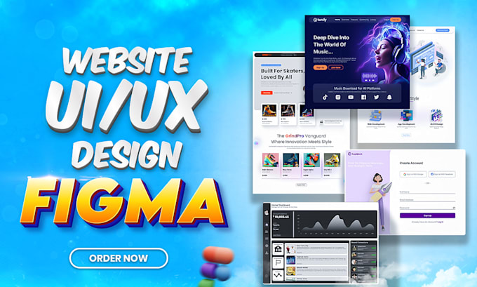 Gig Preview - Create figma website UI UX design, figma design website