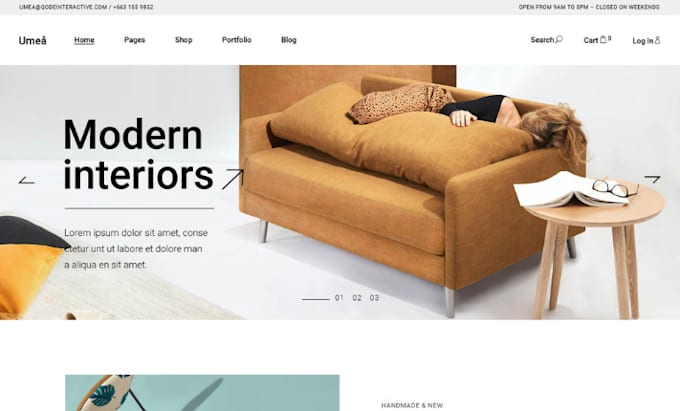 Gig Preview - Design profitabie home decor shopify furniture store interior design website