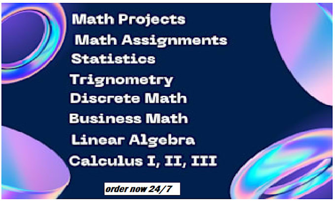 Gig Preview - Do linear algebra,discrete math,structure, differential equation,calculus 1, 2,3