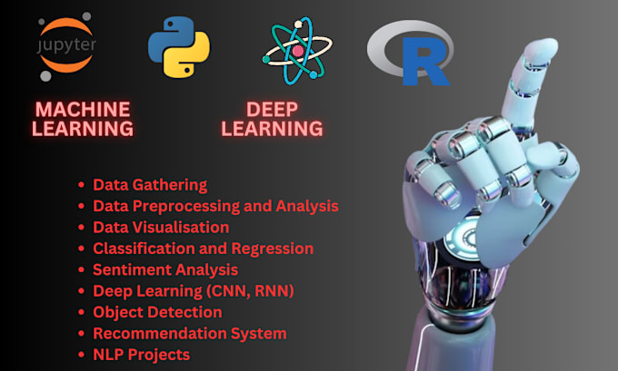 Gig Preview - Do machine learning, ai, and deep learning projects in python or r