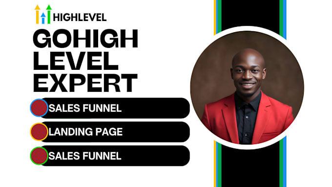 Gig Preview - Set up gohighlevel landing page go high level sales funnel ghl website expert