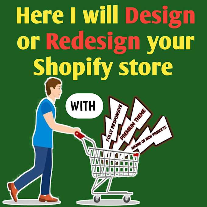 Gig Preview - Do an attractive design to your shopify store