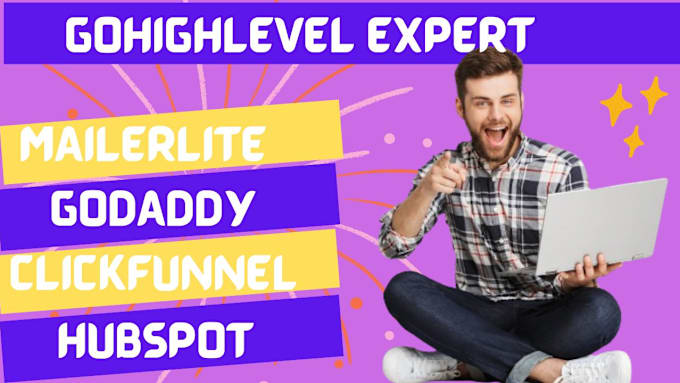 Gig Preview - Build gohighlevel website, landing page expert mailerlite, clickfunnels, godaddy