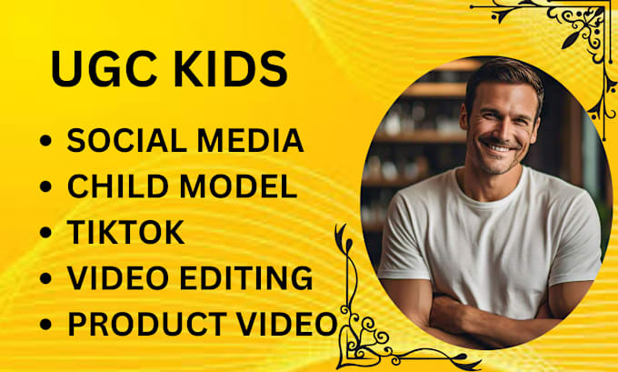 Gig Preview - Social media toddler child model tiktok family ugc kids video editing capcut