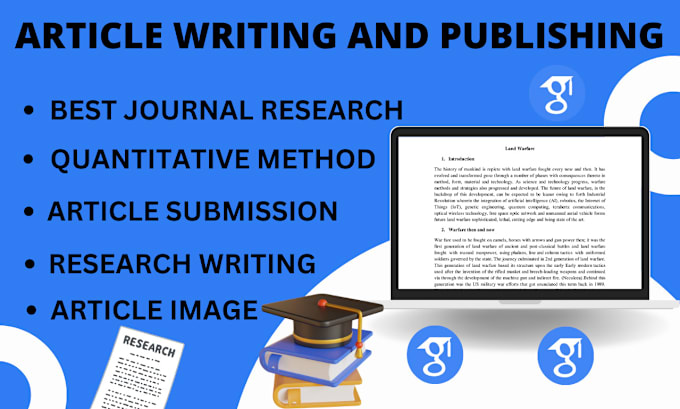 Gig Preview - Write and publish article in top peer reviewed or q1 q2 journal