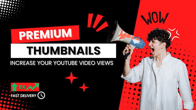 Gig Preview - Design a custom youtube thumbnails in 6 hours