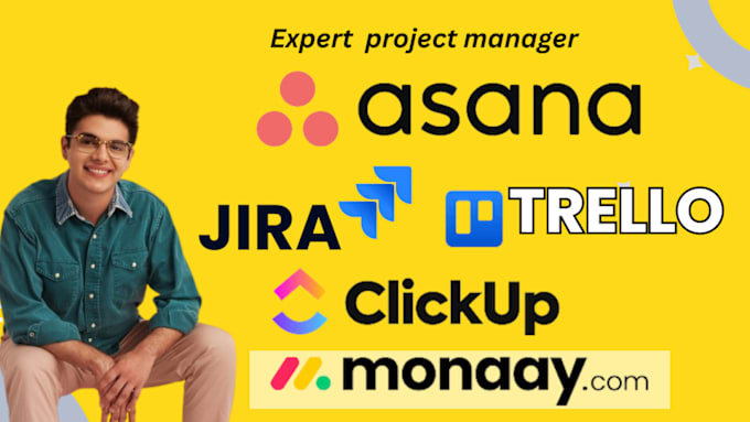 Gig Preview - Setup, integrate and manage your asana, trello, clickup, jira and monday