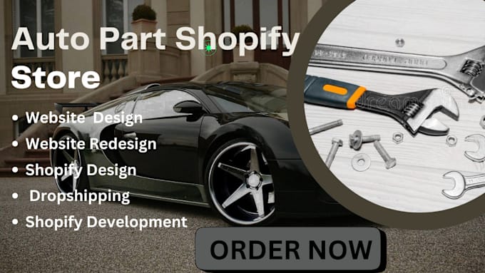 Gig Preview - Build auto part website automobile store auto part store auto part shopify store