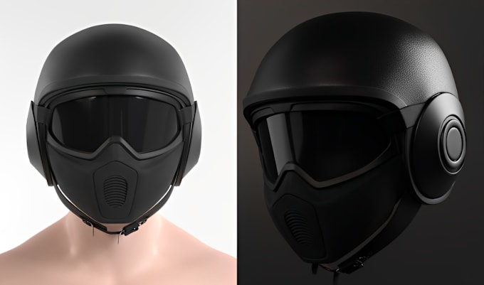 Gig Preview - Sculpt 3d mask, 3d printable helmet, 3d cosplay model, stl helmet for printing