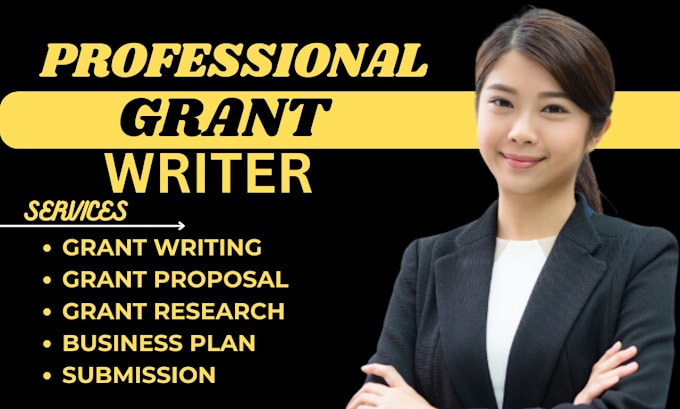 Gig Preview - Do grant writing, professional grant writer, grant writing and submission, plan