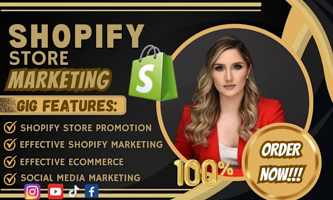 Gig Preview - Shopify marketing, shopify promotion, ecommerce marketing to boost shopify sales