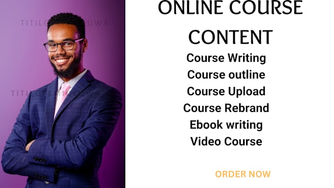 Gig Preview - Create online course content e learning course lessons plan