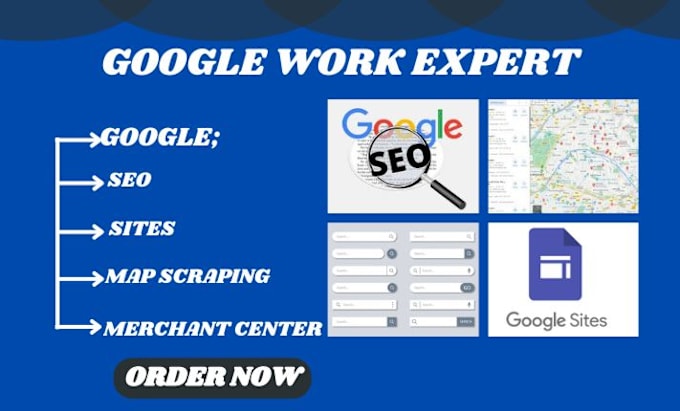 Gig Preview - Do google SEO, map scraping, merchant center, website, business lead, citation