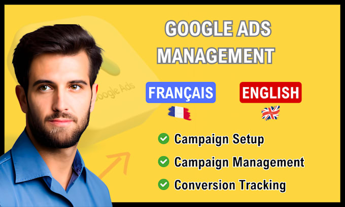 Gig Preview - Manage your google ads account in francais or english